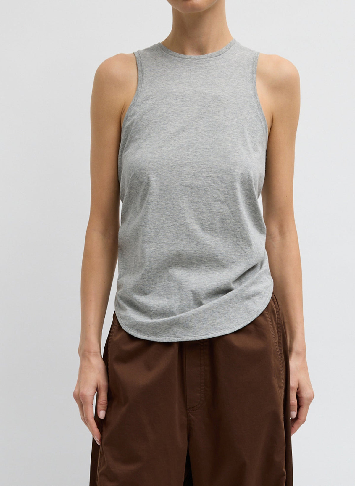 Shirred Back Tank | Tibi Everyday