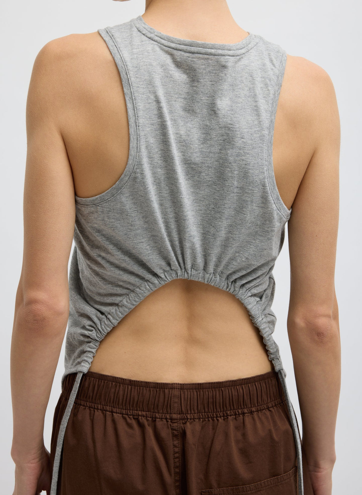 Shirred Back Tank | Tibi Everyday