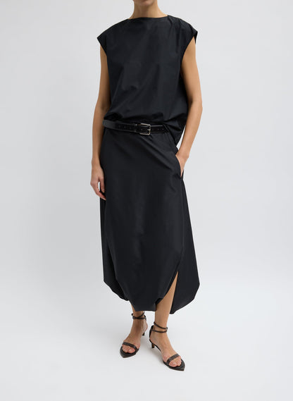 Summer Nylon Sleeveless Cocoon Top | Tibi Essential