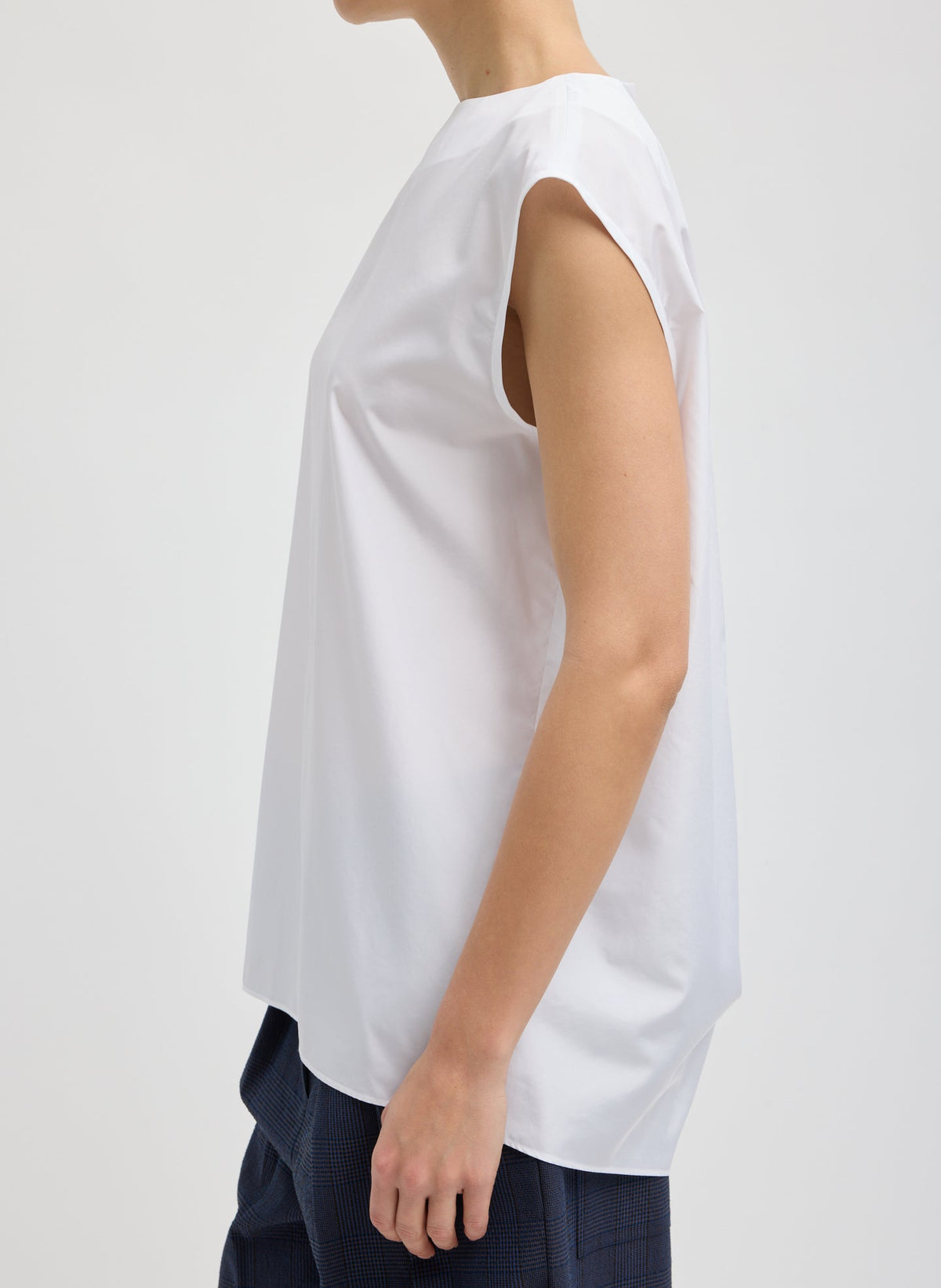 Summer Nylon Sleeveless Cocoon Top | Tibi Featured
