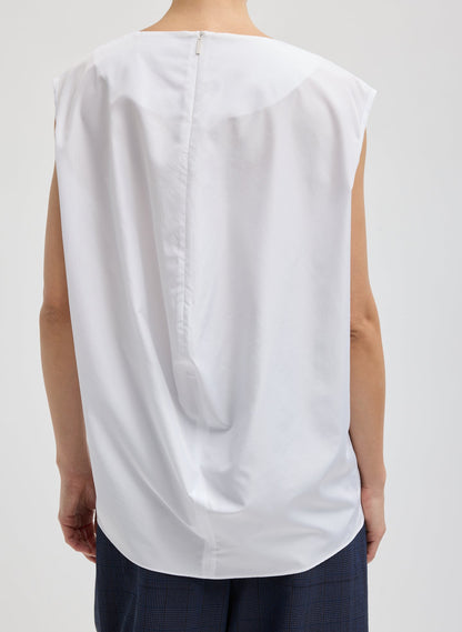 Summer Nylon Sleeveless Cocoon Top | Tibi Featured