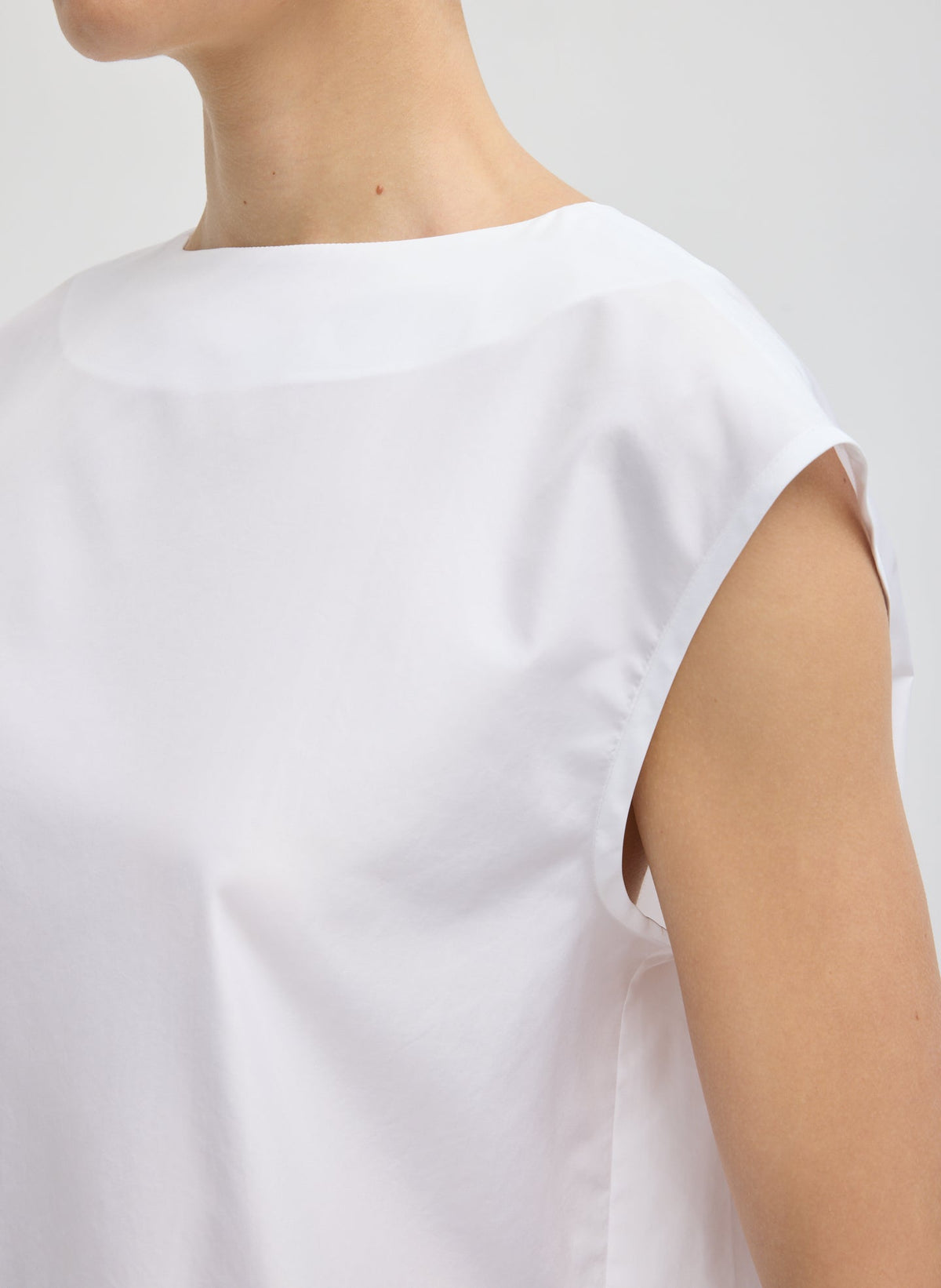 Summer Nylon Sleeveless Cocoon Top | Tibi Featured