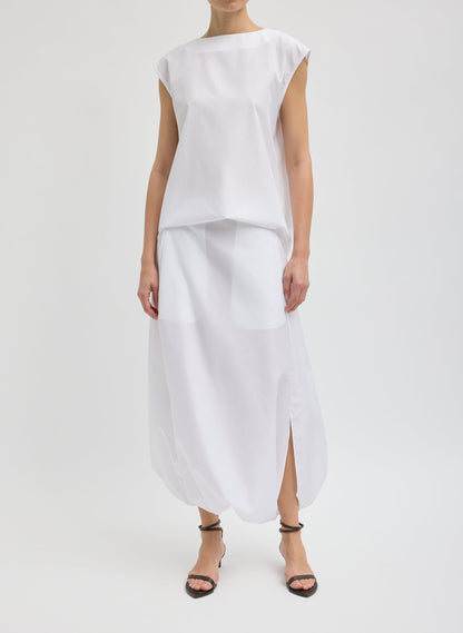 Summer Nylon Sleeveless Cocoon Top | Tibi Featured