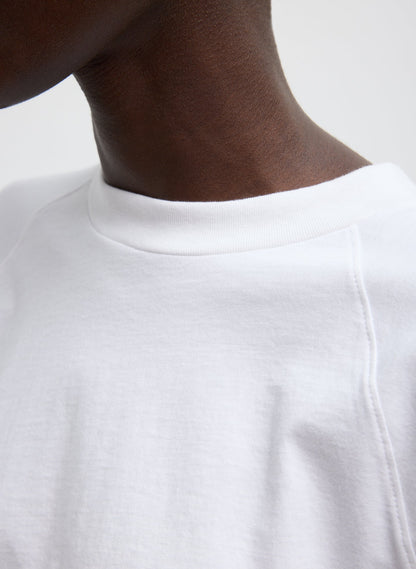 Short Sleeve T-Shirt With Shirred Back | Tibi Premium