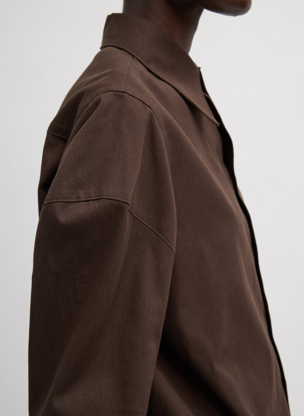 Luxe Spring Twill Hinged Shirt | Tibi Value