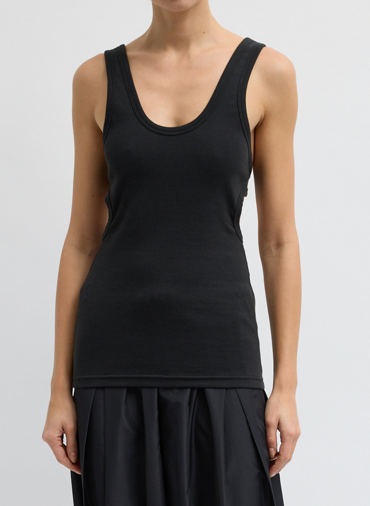 Ribbed Racerback Tank | Tibi Popular