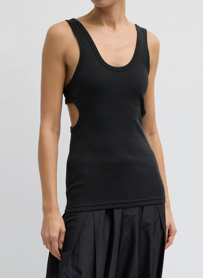 Ribbed Racerback Tank | Tibi Popular