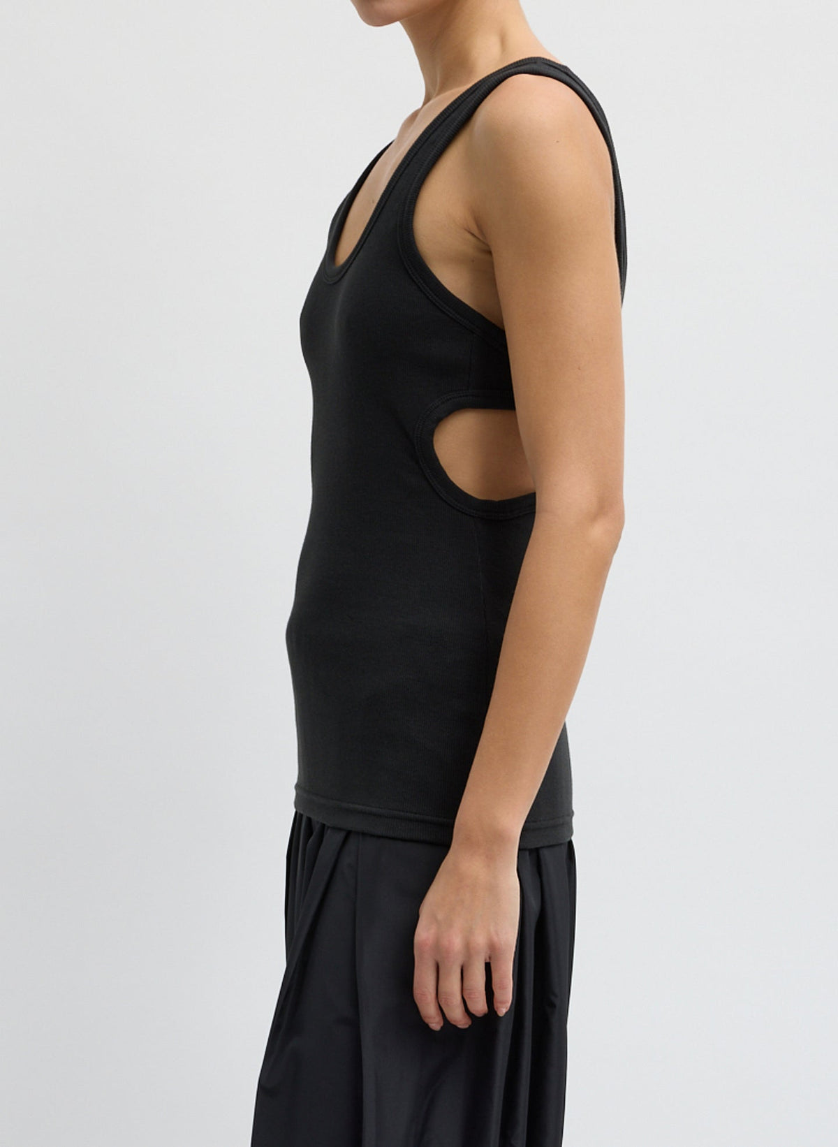 Ribbed Racerback Tank | Tibi Popular