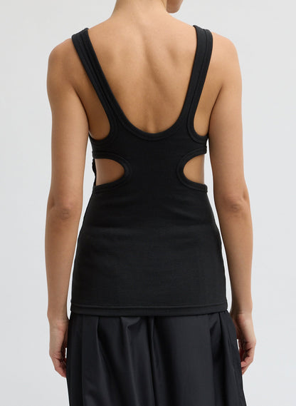 Ribbed Racerback Tank | Tibi Popular