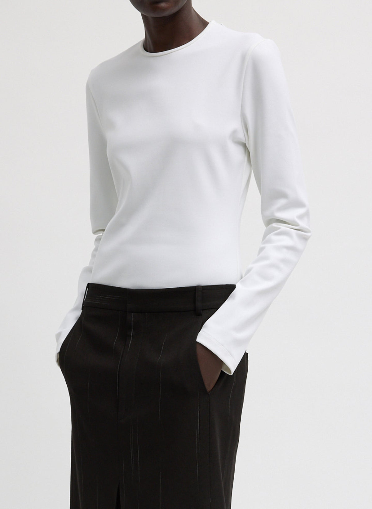 Compact Ultra Stretch Cut Out Back Top | Tibi Hot Sale