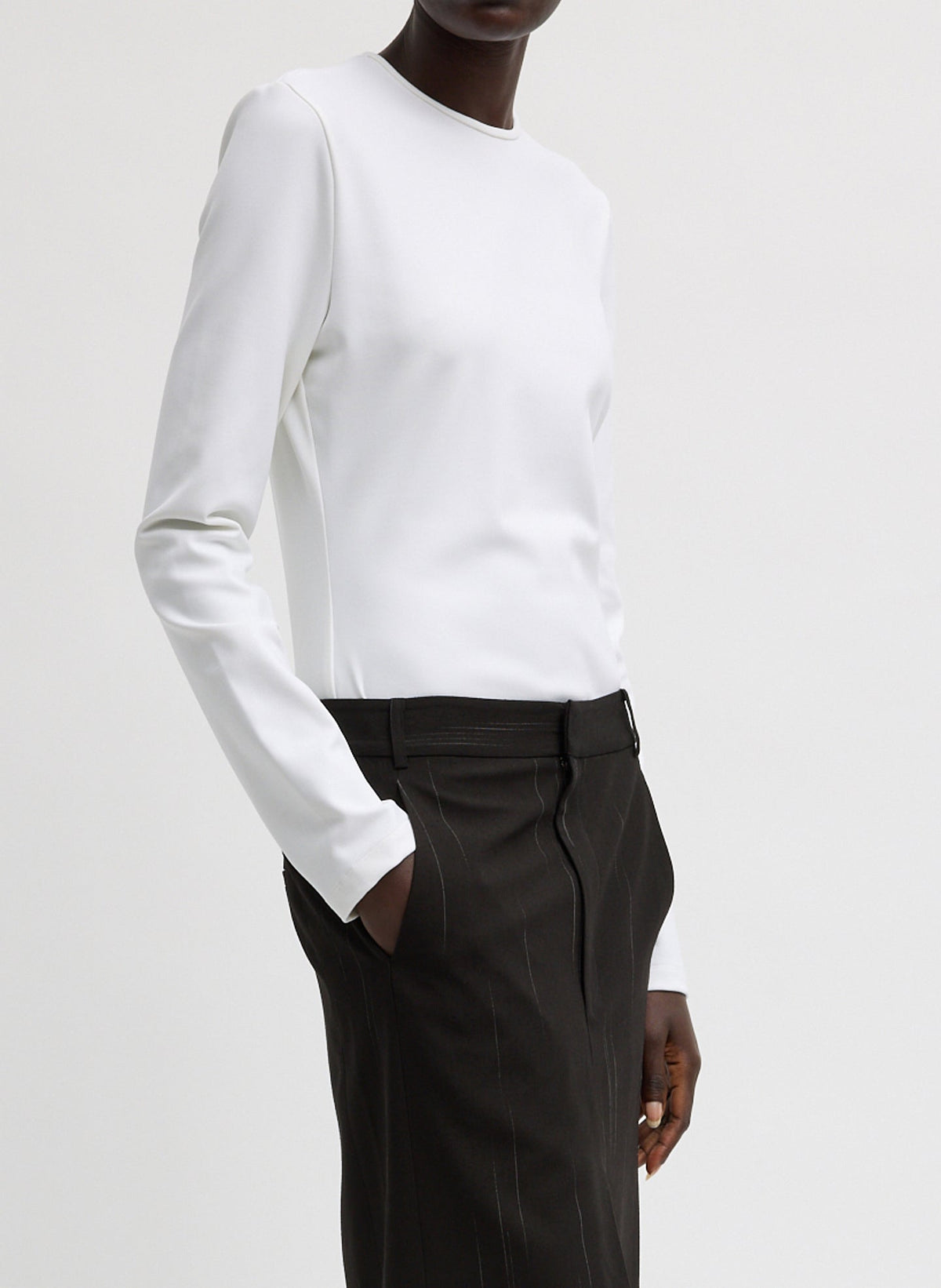 Compact Ultra Stretch Cut Out Back Top | Tibi Hot Sale