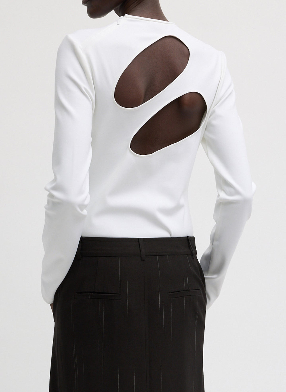 Compact Ultra Stretch Cut Out Back Top | Tibi Hot Sale