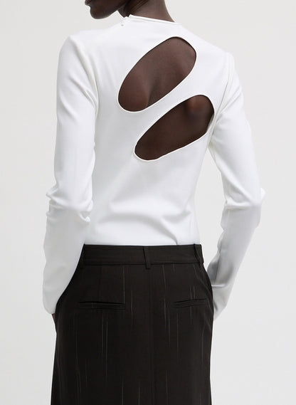 Compact Ultra Stretch Cut Out Back Top | Tibi Hot Sale