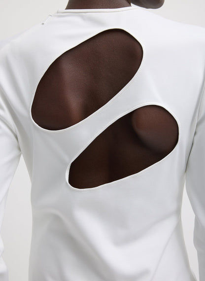 Compact Ultra Stretch Cut Out Back Top | Tibi Hot Sale