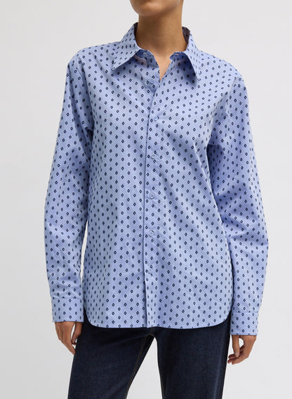 Flocked Oxford Classic Men's Shirt | Tibi Essential