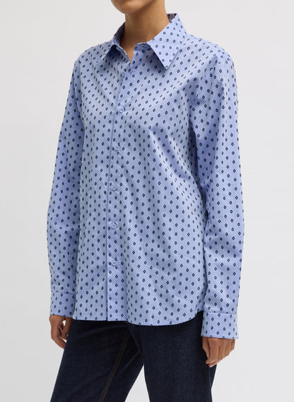 Flocked Oxford Classic Men's Shirt | Tibi Essential
