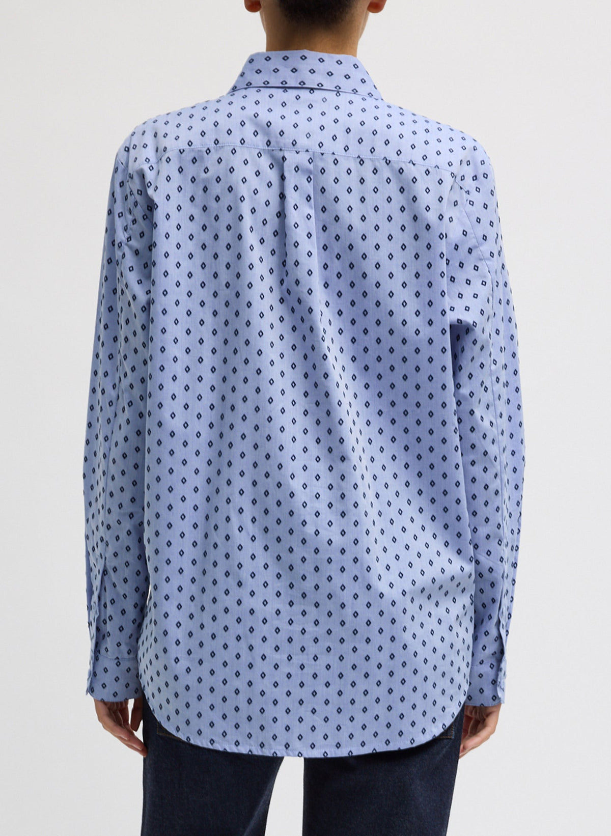 Flocked Oxford Classic Men's Shirt | Tibi Essential