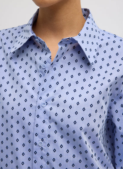 Flocked Oxford Classic Men's Shirt | Tibi Essential