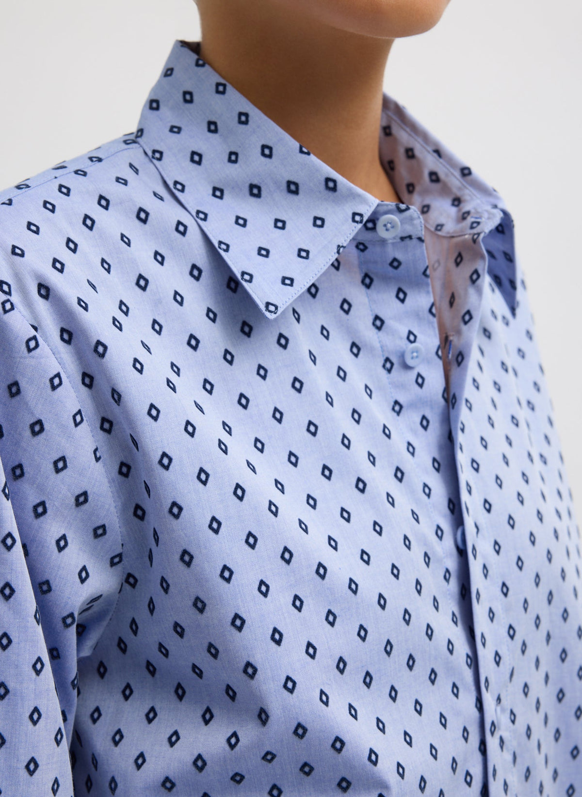 Flocked Oxford Classic Men's Shirt | Tibi Essential