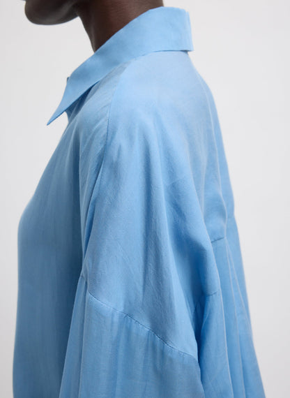 Ultra Light Silk Tencel Oversized Shirt | Tibi Essential