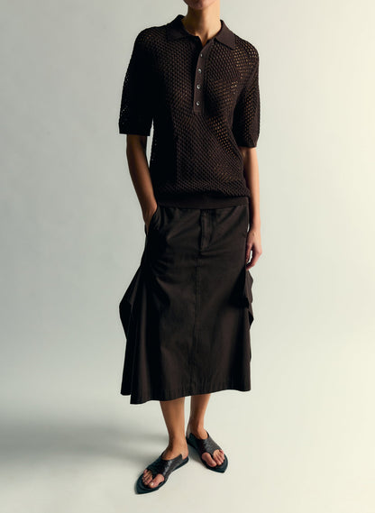 Crochet Netting Slim Polo | Tibi Deals