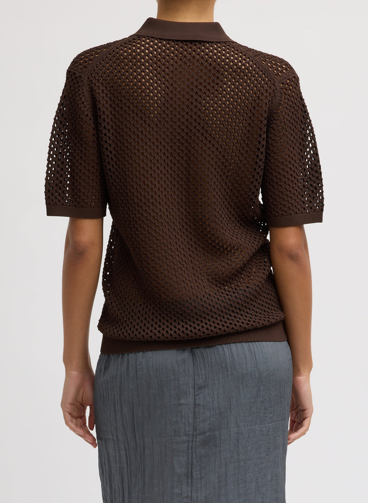 Crochet Netting Slim Polo | Tibi Deals