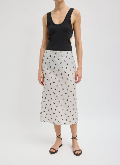 Silk Gazar Jacquard Pencil Skirt | Tibi Premium