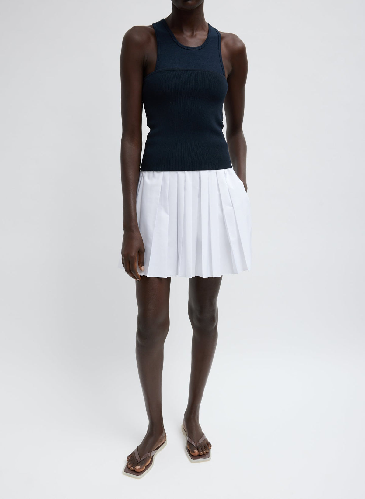 Summer Nylon Pull On Mini Skirt | Tibi Recommended