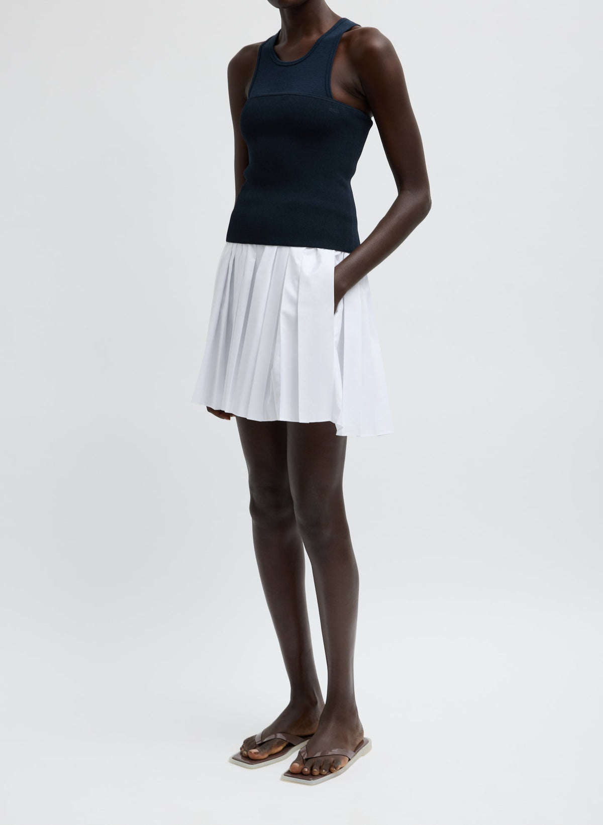 Summer Nylon Pull On Mini Skirt | Tibi Recommended