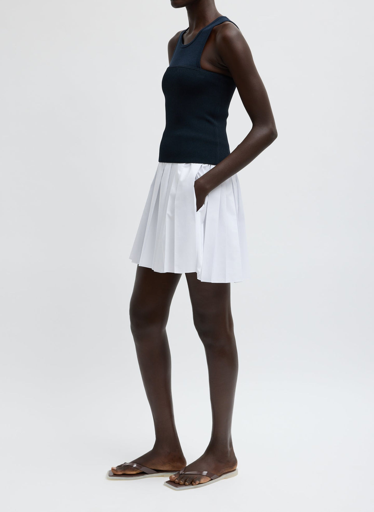 Summer Nylon Pull On Mini Skirt | Tibi Recommended