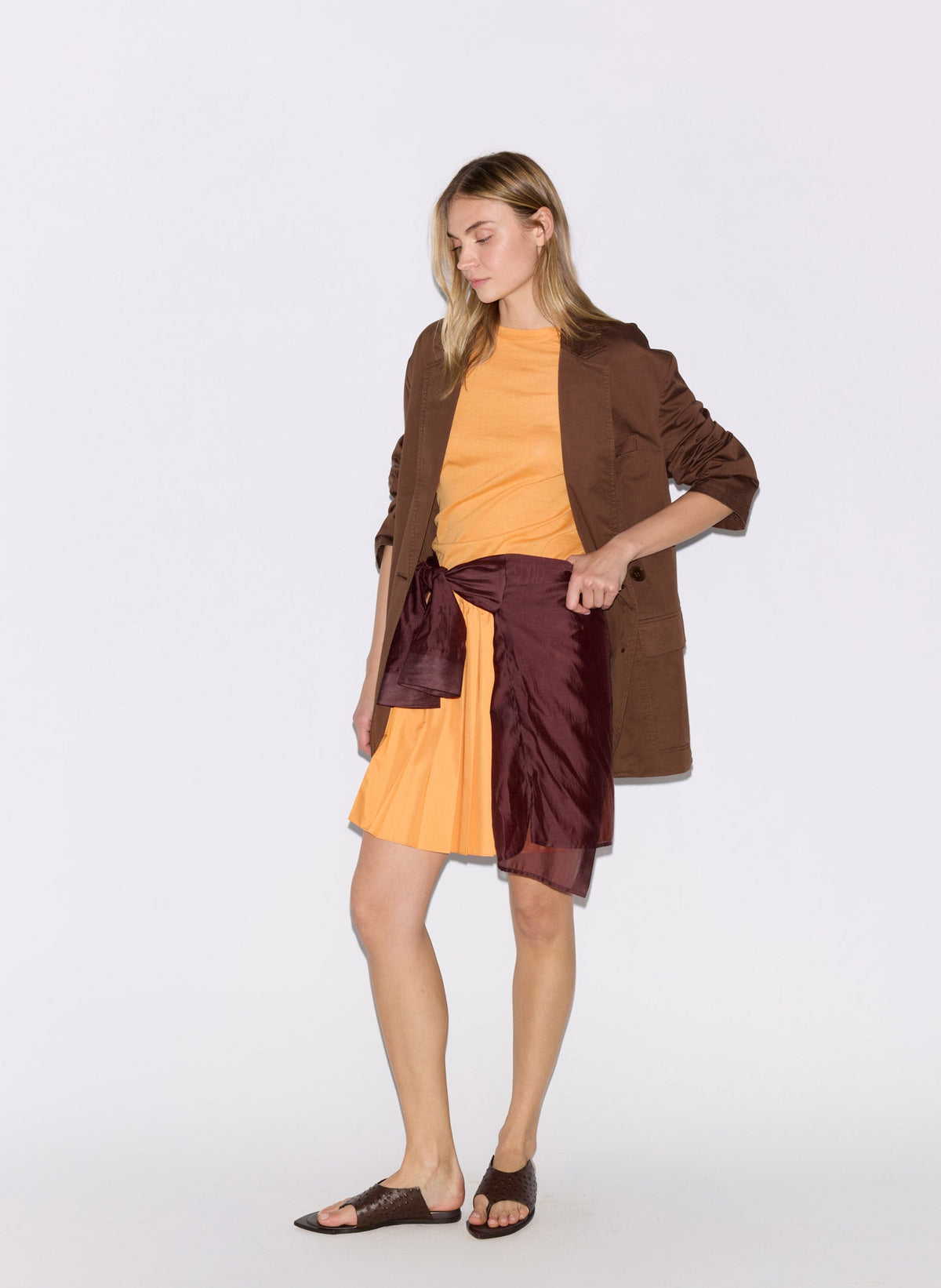 Summer Nylon Pull On Mini Skirt | Tibi Value