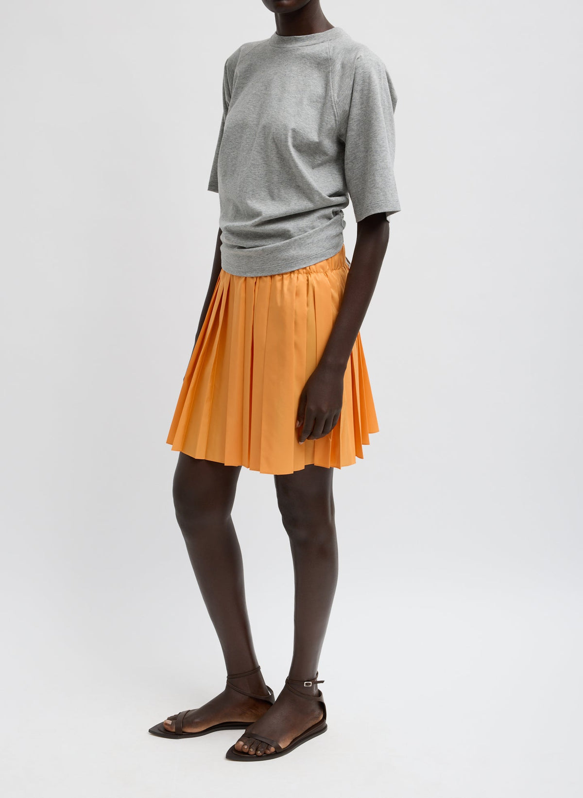 Summer Nylon Pull On Mini Skirt | Tibi Value