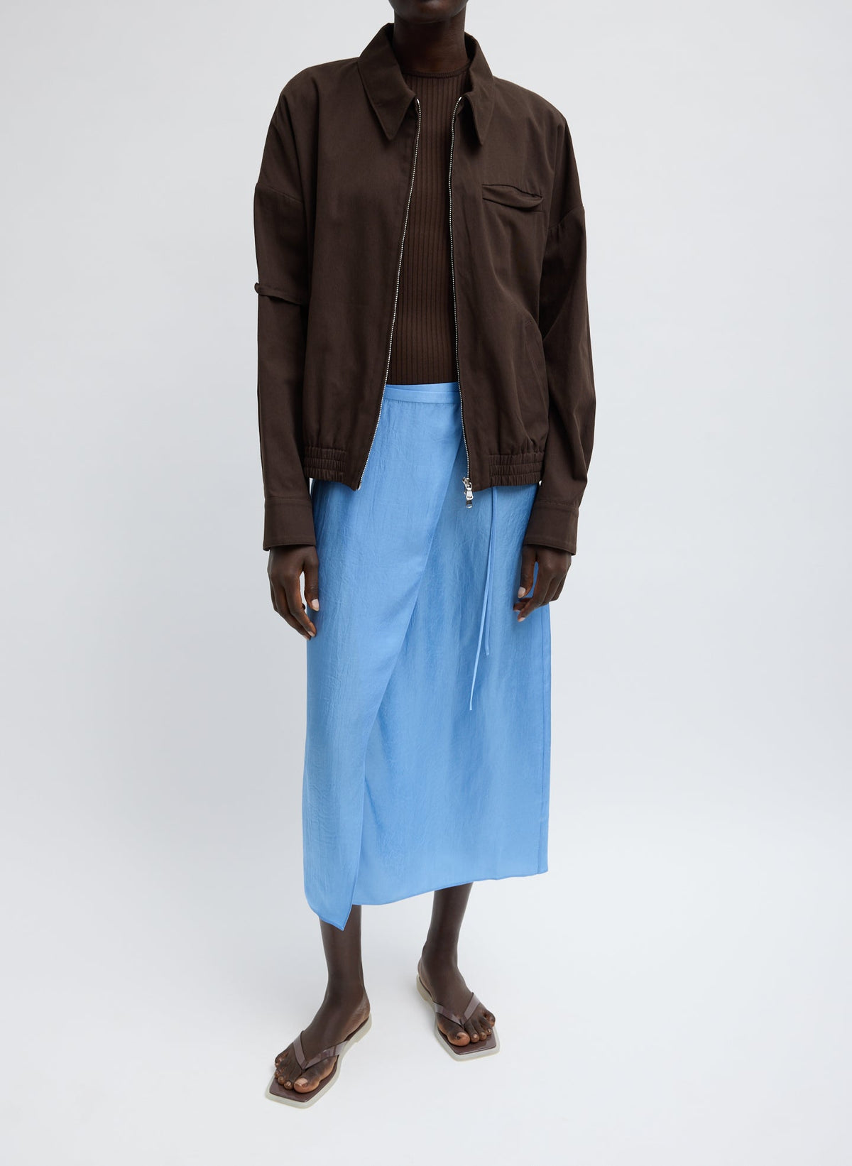 Summer Slip Wrap Skirt | Tibi Featured