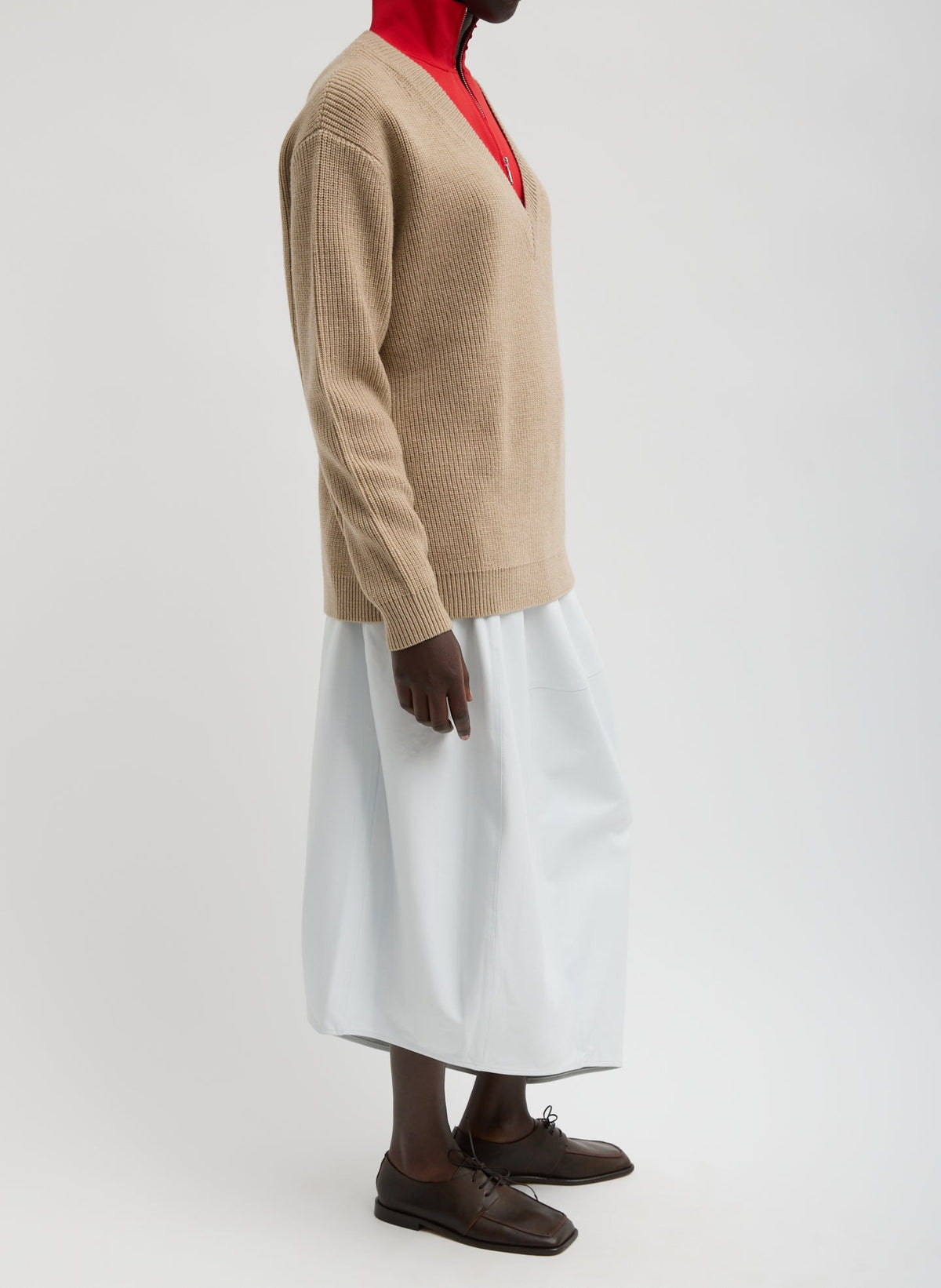 Leather Asymmetrical Balloon Skirt | Tibi Sale