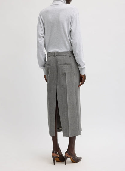 Structured Wool Zip Front Midi Trouser Skirt | Tibi Best Price