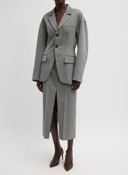 Structured Wool Zip Front Midi Trouser Skirt | Tibi Best Price