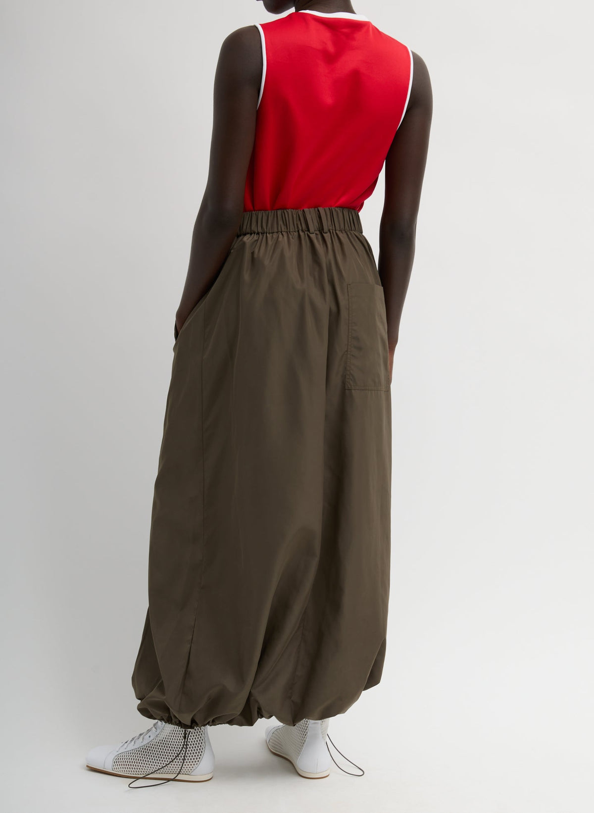 Italian Sporty Nylon Maxi Anorak Skirt | Tibi Exclusive