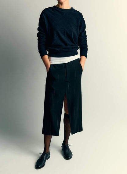Viscose Suiting Midi Trouser Skirt | Tibi Customer Favorite