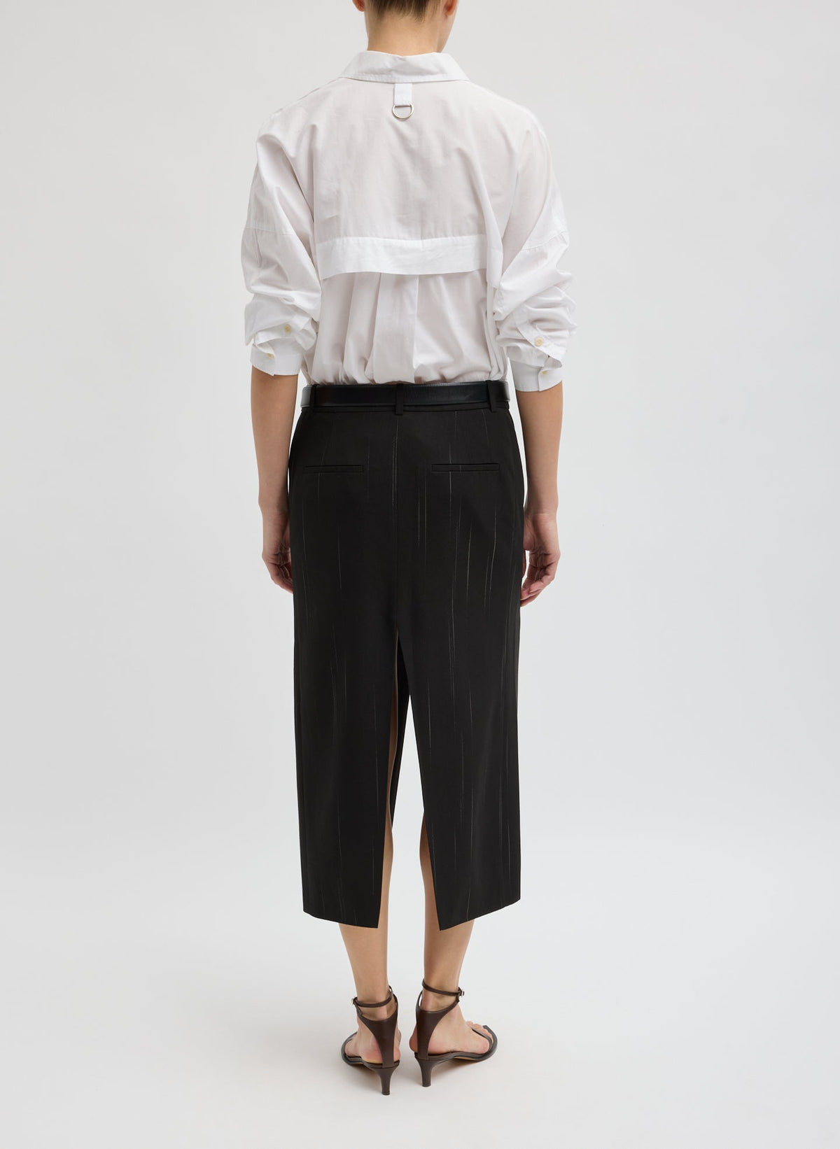 Viscose Suiting Midi Trouser Skirt | Tibi Customer Favorite