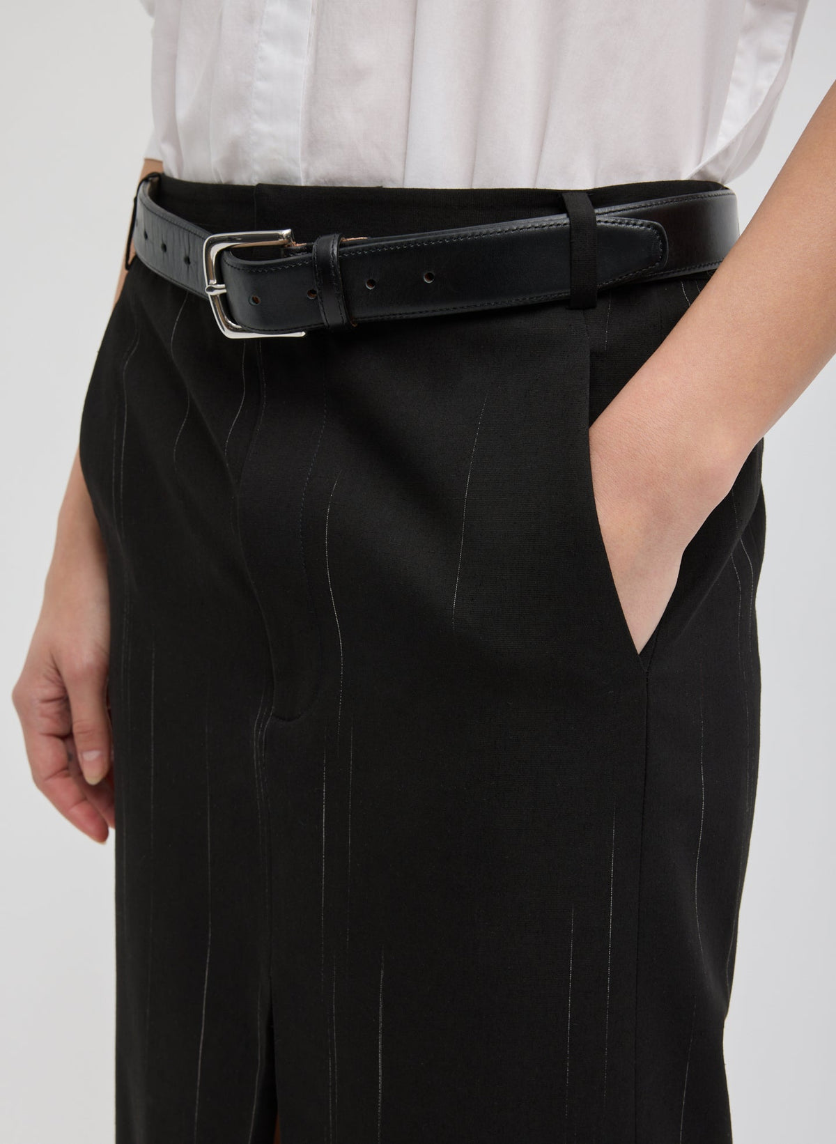 Viscose Suiting Midi Trouser Skirt | Tibi Customer Favorite