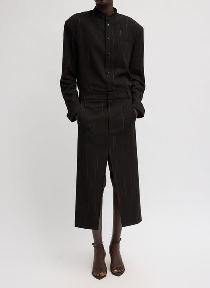 Viscose Suiting Midi Trouser Skirt | Tibi Customer Favorite