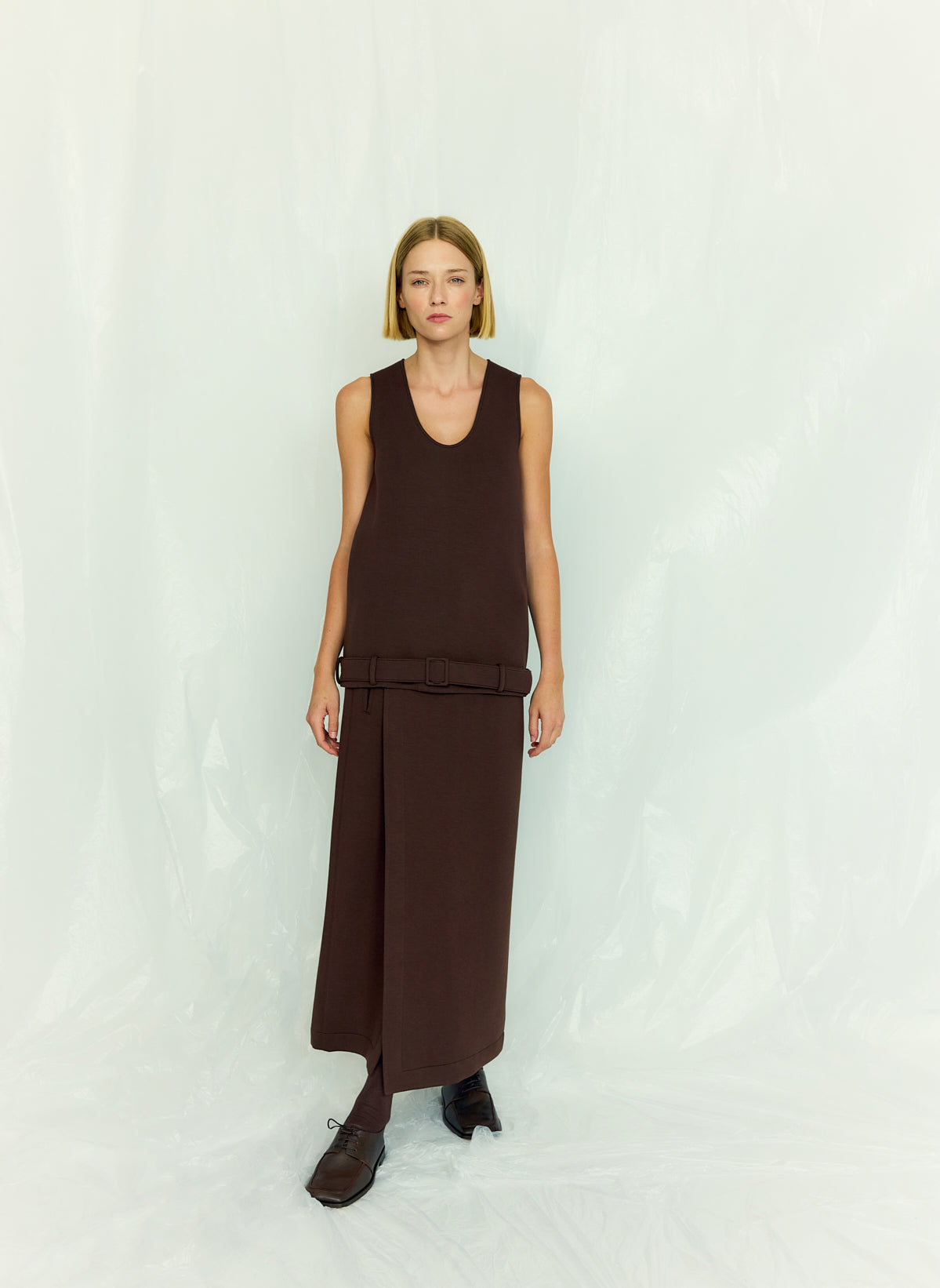 Bonded Viscose Maxi Wrap Skirt | Tibi Value