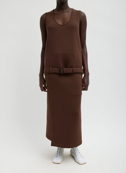 Bonded Viscose Maxi Wrap Skirt | Tibi Value
