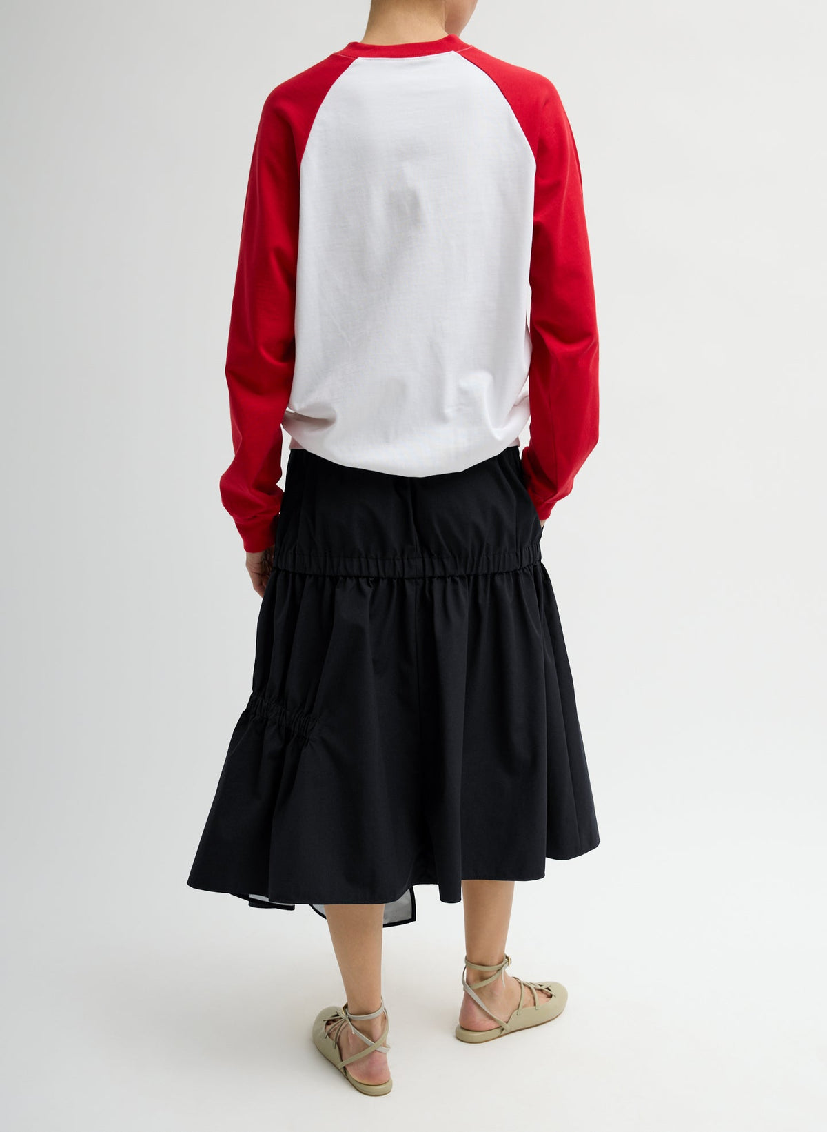 Tech Suiting Asymmetrical Skirt | Tibi Latest