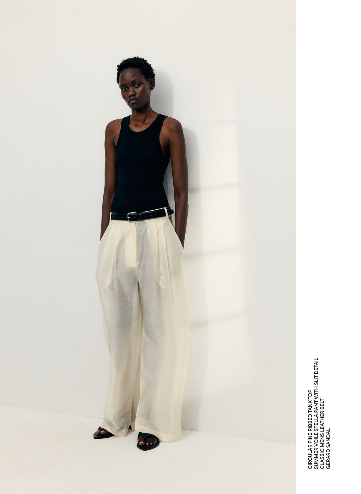 Summer Voile Stella Pant With Slit Detail | Tibi Discount