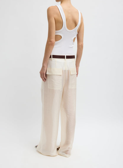 Summer Voile Stella Pant With Slit Detail | Tibi Discount
