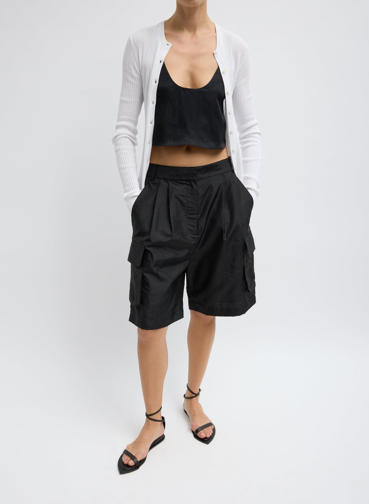 Crispy Nylon Stella Short | Tibi Value