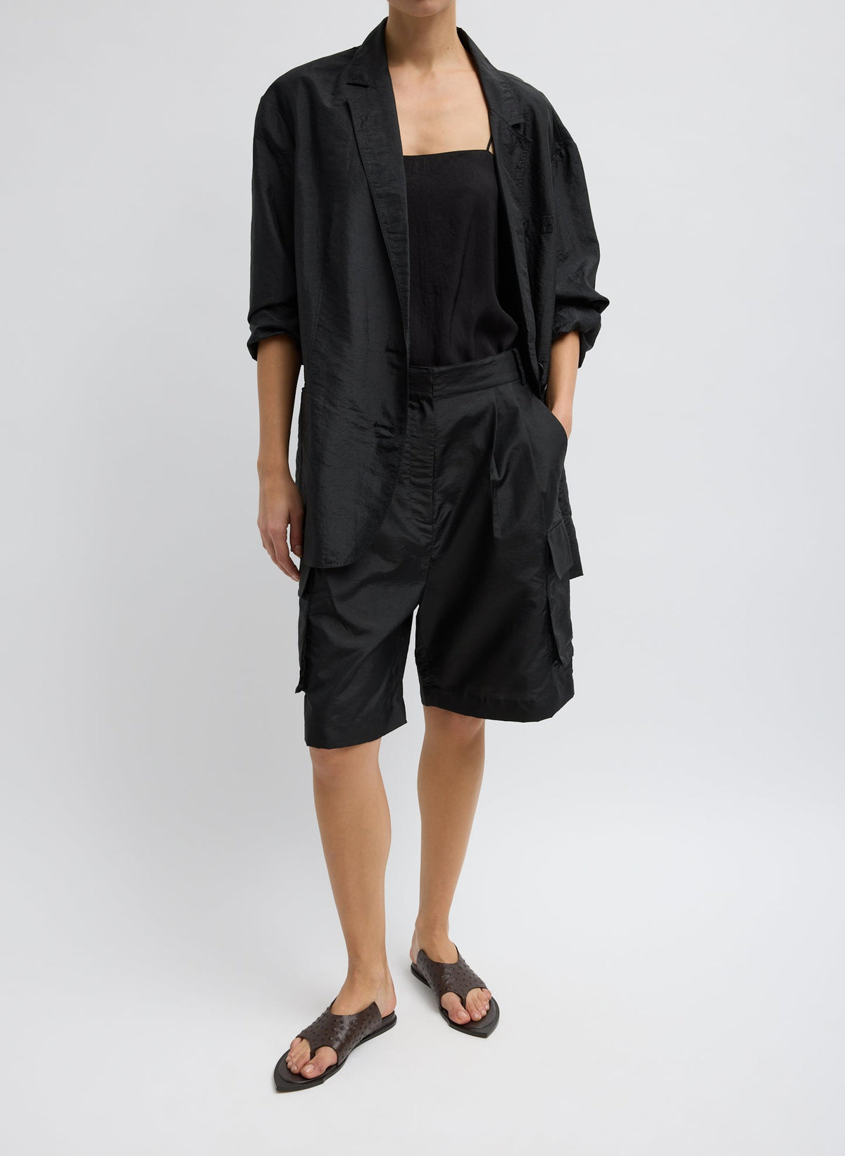 Crispy Nylon Stella Short | Tibi Value