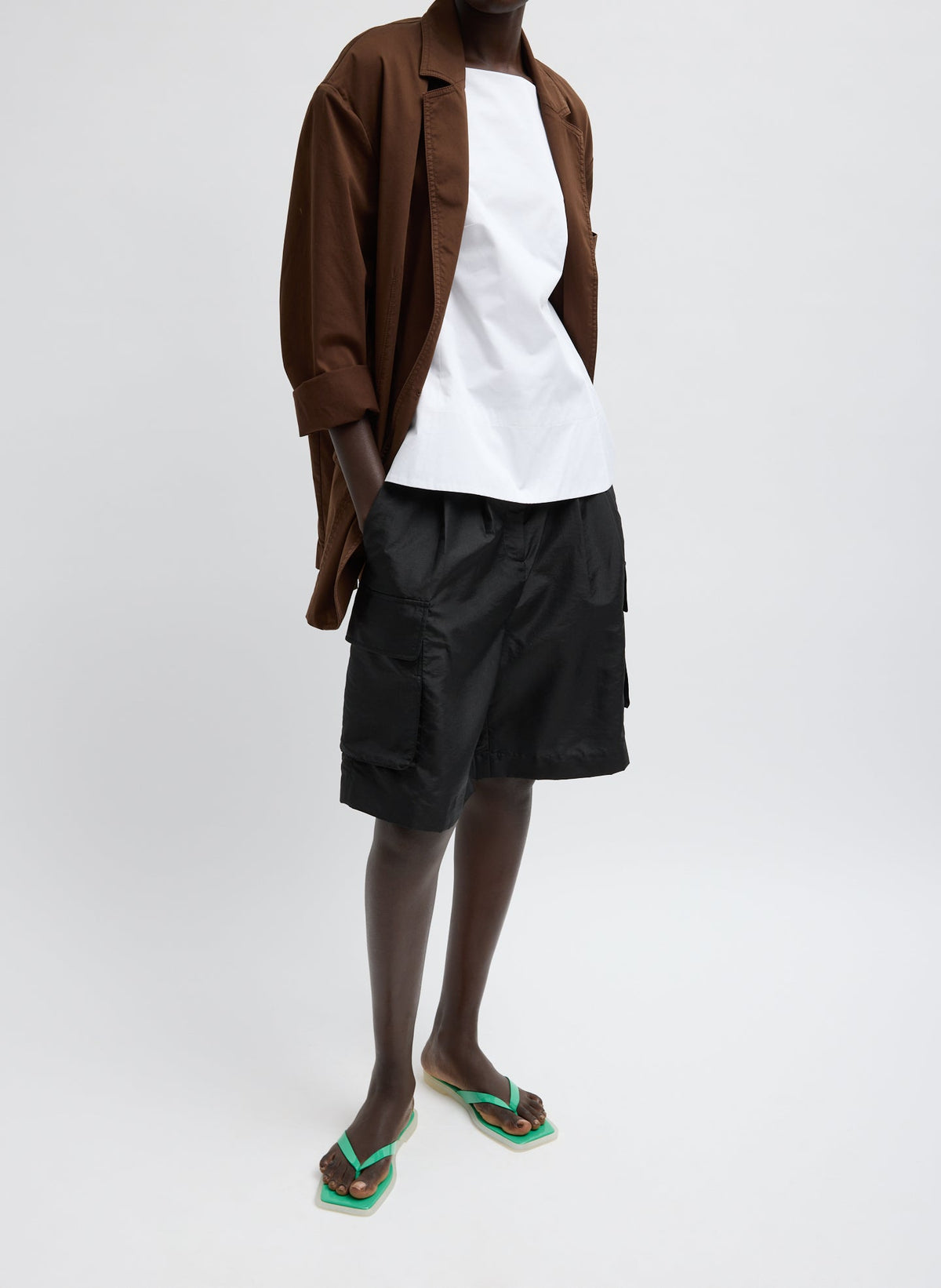 Crispy Nylon Stella Short | Tibi Value