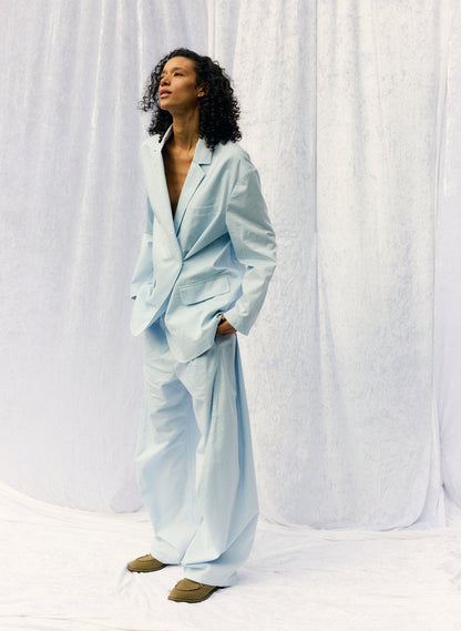 Garment Dyed Silky Cotton Winslow Pull On Pant | Tibi Exclusive